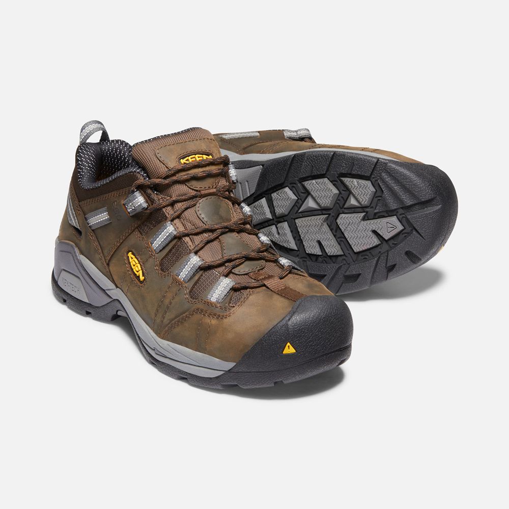 Pantofi Keen Romania Barbati Maro Detroit Xt Esd (Steel Toe) 7124-UEPIQ